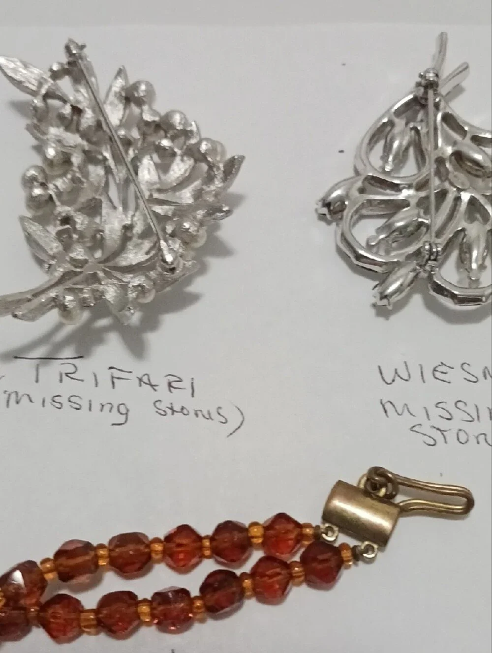 Vintage To Now Jewelry. Jade 14k Post Earrings, Sterling Silver, Trifari & More